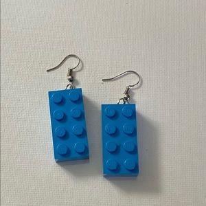 Handmade Lego dangle earrings